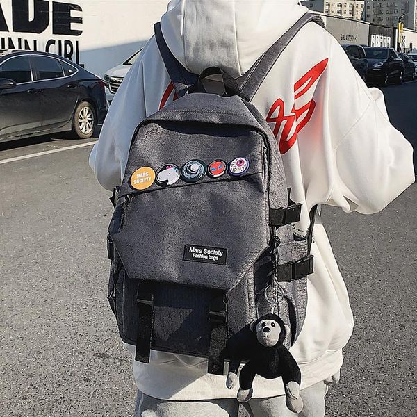 

backpack harajuku ulzzang schoolbag fashion brand korean high school student female port style large capacity computer