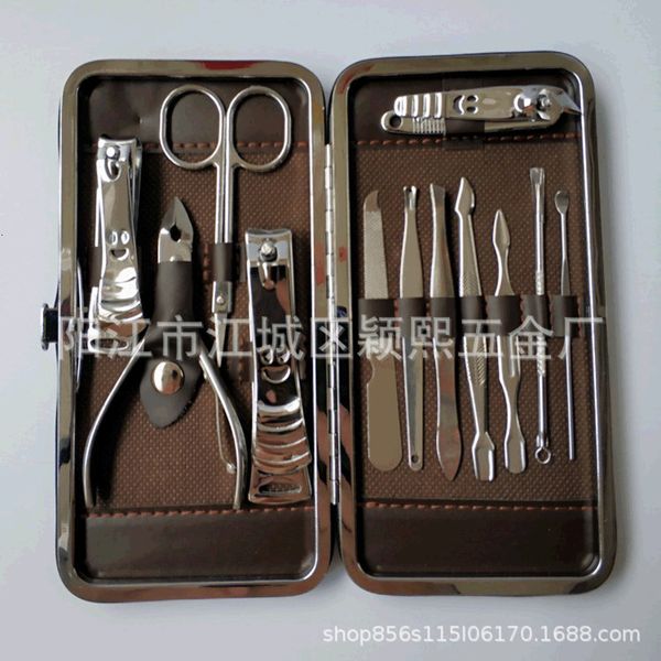 

set nail clippers manicure kit hardware tools ready