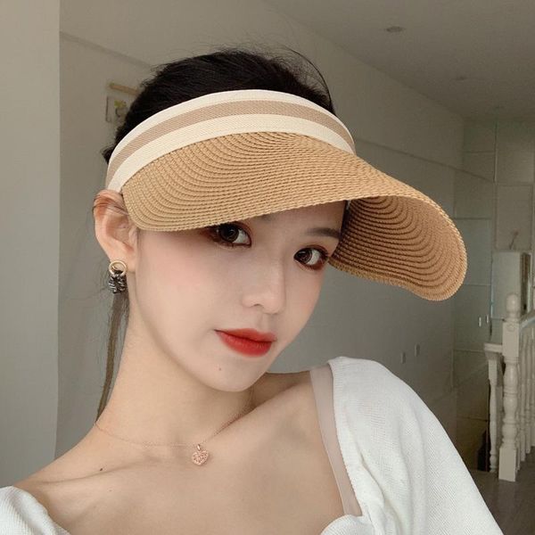 

hats for women hat bonnet summer beach straw cap wide brim, Blue;gray