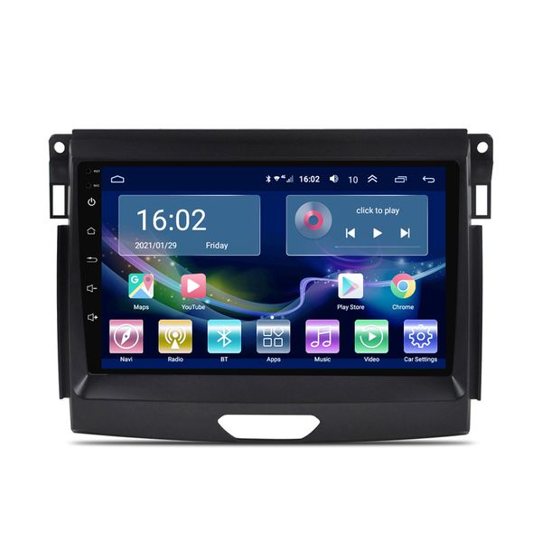 Android 10 Vídeo GPS Navegação Multimedia Player Carro Rádio para Ford Ranger 2016-2019