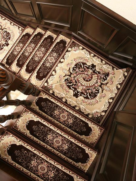 

carpets custom carpet european-style solid wood stair mat step glue-self-adhesive non-slip home indoor corner