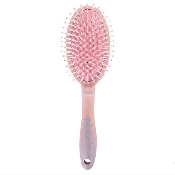 

electric hair brushes creative wheat straw plastic scalp massage brush hairdressing detangling hairbrush comb styling tools