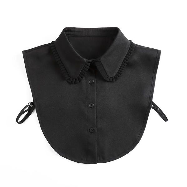 

bow ties business formal white laple false collar for women vintage detachable lapel blouse fake collars kraagje nep, Black;gray