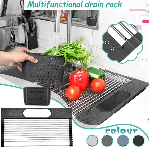 

hangers & racks multi-purpose dish drying foldable rack stainless steel