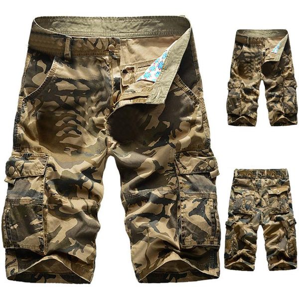 

fashion arrival pants men's casual pure color outdoors pocket beach work trouser cargo w313 shorts, White;black