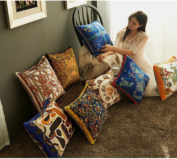 

lisi velvet double-sided printed cushion cover light luxury decorative pillowcase pillow case cushion/decorative