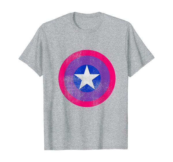 

bisexual symbol t-shirt, White;black