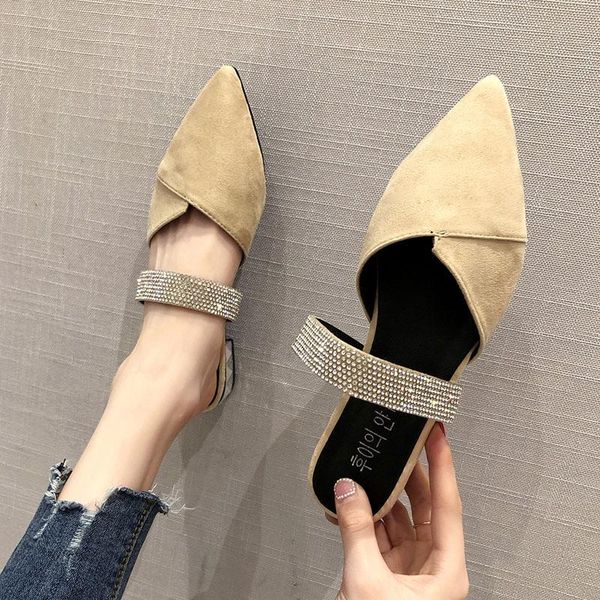 

slippers 2021 women woman mules shoes ladies female fashion bling slides lady summer outside for, Black