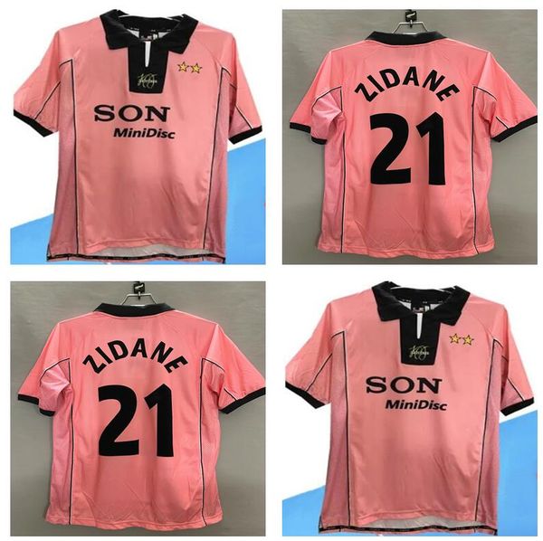 

1997 1998 juv 3rd pink shirt retro soccer jerseys zidane #21 di livio deschamps del piero 97 98 tus classic retro football shirtsqqe, Black;yellow