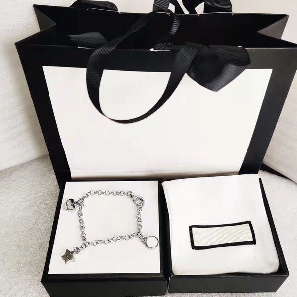 

luxury designer bracelet creative star heart three style chain silver plated material bracelets jewelry supply, Golden;silver