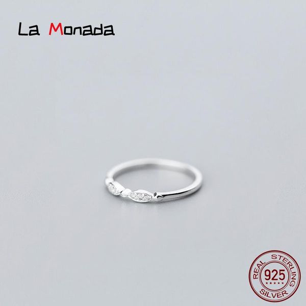 

la monada size 5-9 rings 925 sterling silver woman oval real ring on finger little adjustable women's jewelry female cluster, Golden;silver
