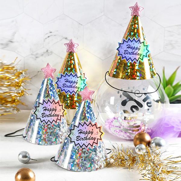 

baby 1st happy birthday glitter hats child shower lovely headwear party children's holiday day hat decoration houseware