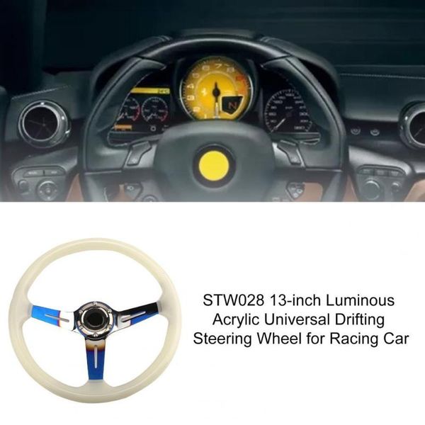 

steering wheel covers stw028 13-inch luminous acrylic universal drifting for racing car interior accessories