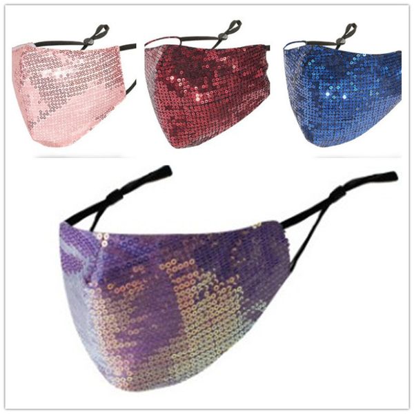 

masks sequin personality shiny dust fashion breathable cotton