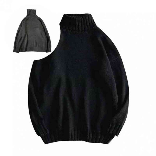 

fabulous men soft knitted anti-pilling spring winter sweater, Black