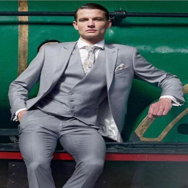 

men's suits & blazers 3 pieces (jacket + slacks scarf] formal office suits, tailored slim fit male blazer ceme, White;black