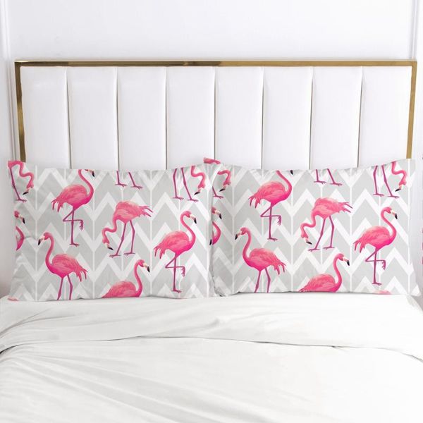 

pillow case 2pcs pillowcase 45x45/50x75/50x80/50x70,3d luxury custom,pillow cover bedding cartoon flamingo for kids,drop ship