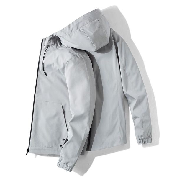 

men's jackets windbreaker jacket solid hooded with side pocket for men winter casual bomber male hoodies chaqueta hombre, Black;brown