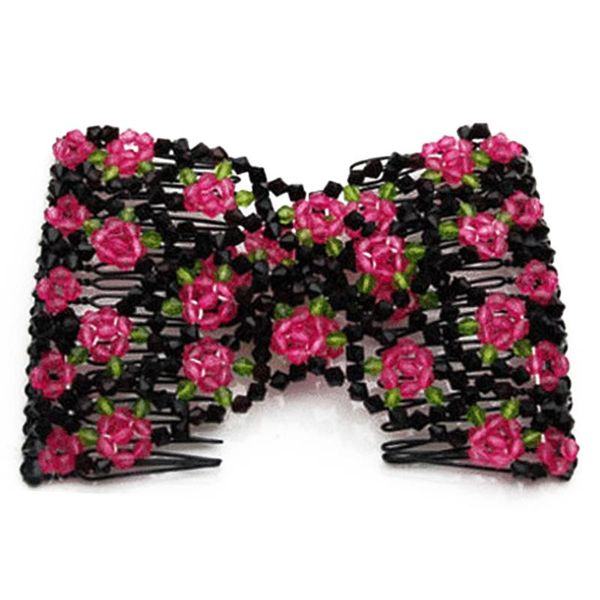 

hair clips & barrettes beads elasticity clip magic fabala hairpins stretchy comb changeable, Golden;silver