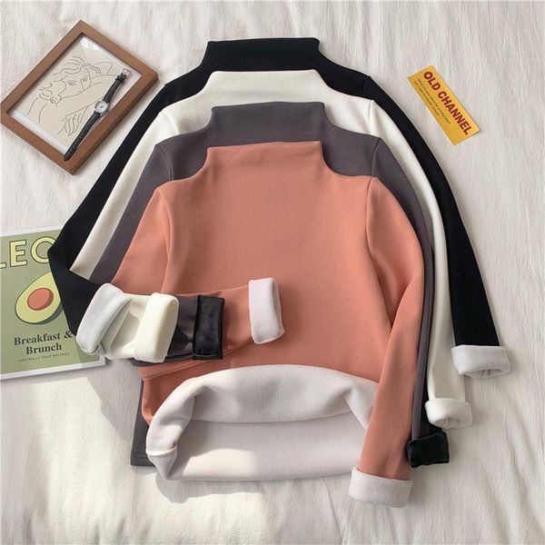

women's t-shirt woman tshirts autumn and winter long sleeve clothing mujer camisetas, White