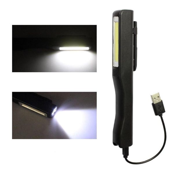 

other led lighting usb cob charging super bright mini pen pocket handle work lamp inspection lights portable torch chip flash lig