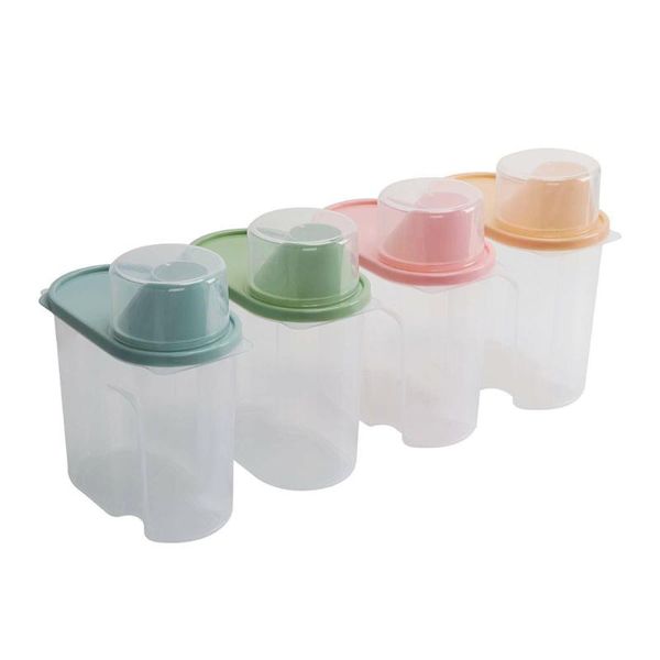 

storage bottles & jars box food container 1.9l snack beans sugar rice nuts large capacity