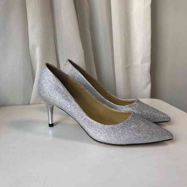 

t21061306 40 fashionville black/silver/grey/gold glitter heels shoes calf skin genuine leather 6.5cm pointed claasic shiny