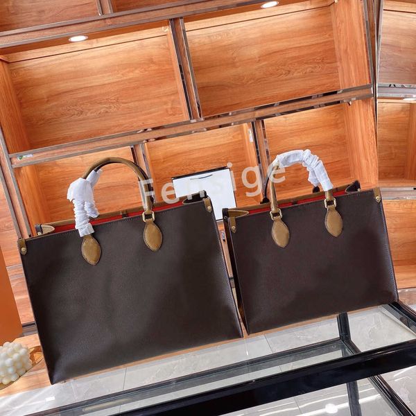 

handbag onthego mm gm giant reverse color double toron womens shopping bags leather shoulder anvas tote bag lady m45321 m45373 m45359 m45320