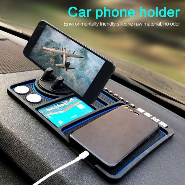 

car anti-slip mat pad auto dash silicone phone holder non slip sticky anti slide dashboard gps mount bracket parking number card cell mounts