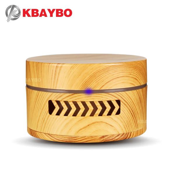 

mini aroma diffuser wood grain fragrance air purifier essential oil replaceable battery cleaner in car home humidifiers