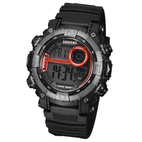 

wristwatches 2021 shhors watch men led digital watches fashion waterproof military sport electronic relogio masculino reloj hombre, Slivery;brown