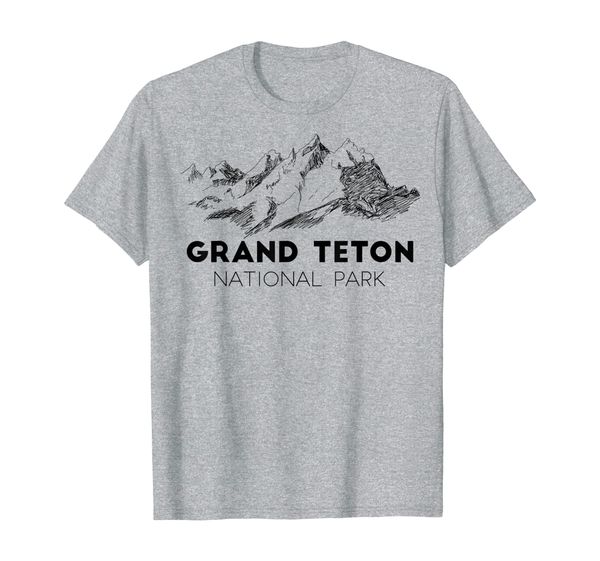 

grand teton national park travel wyoming explore earth usa t-shirt, White;black