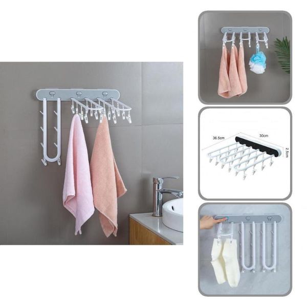 

hangers & racks clip hanger premium strong self-adhesive clothes abs drying rack
