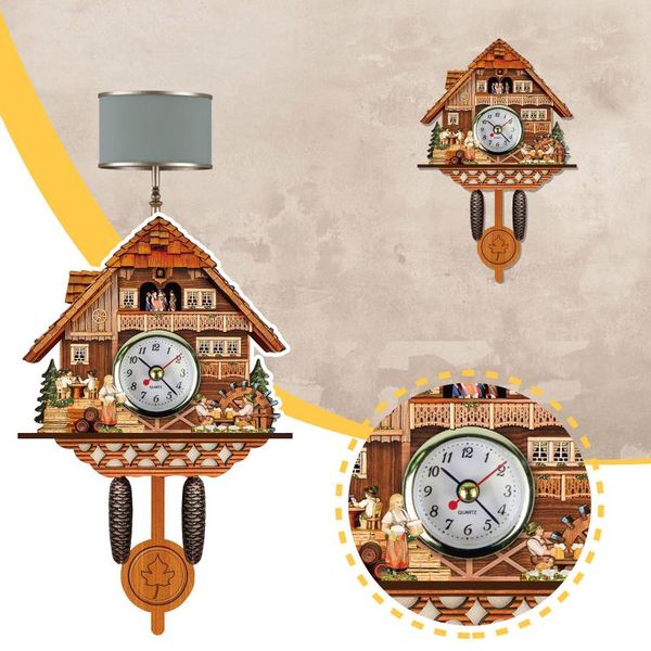 

wall clocks est home black-forest cuckoo clock with moving train decor eco-friendly and durable