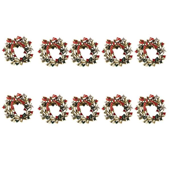 

napkin rings 10pcs christmas wreath ring buckle holder el restaurant wedding table decoration