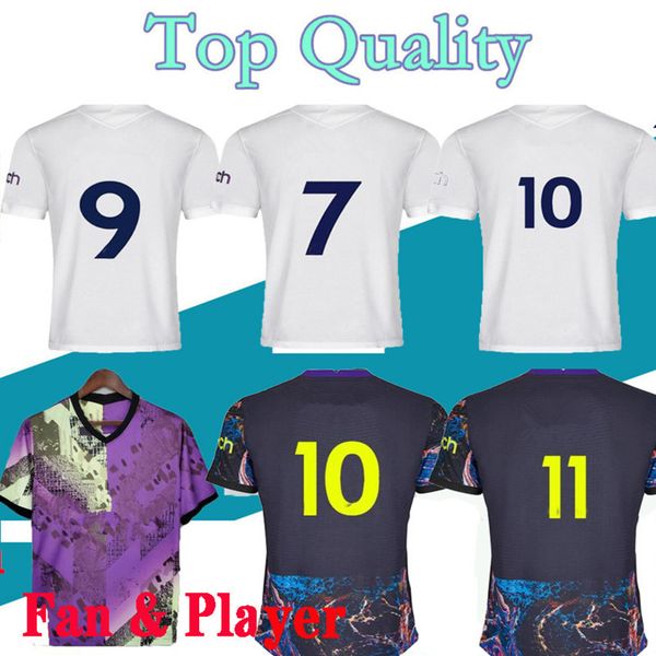 

s-xxl 2022 kane son soccer jerseys bergwijn ndombele 21 22 lucas spurs dele tottenham jersey football kit shirt men, Black;yellow