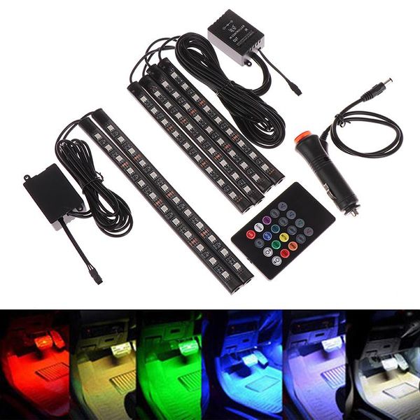 

interior&external lights remote/voice control auto interior decor atmosphere lamp car foot light