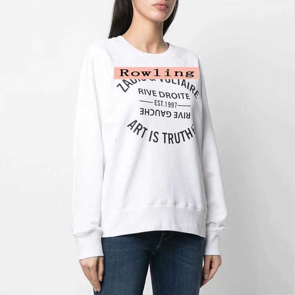 

women's hoodies & sweatshirts white letter embroideried sweatshirt women o-neck casual 100% cotton long sleeve pullover loose lady, Black