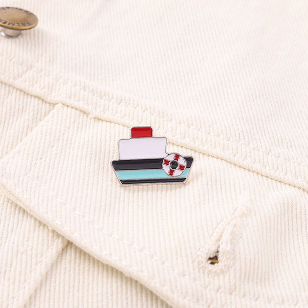 

20 pcs/lot japanese alloy loose pulley enamel brooches clothes anti-light buckle badge jewelry accessories ship model bag hat cowboy lapel p, Gray