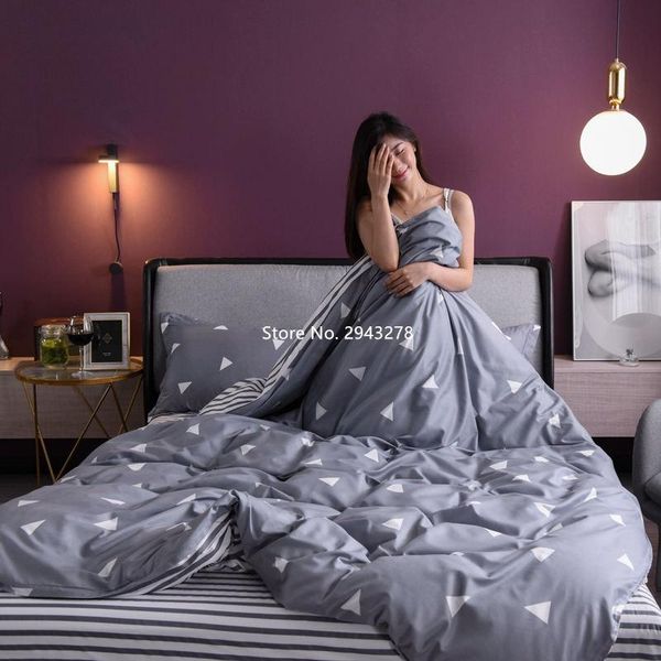 

children and adults bedroom decoration love cow pattern warm bedding pillowcase bed sheet set home textile sets
