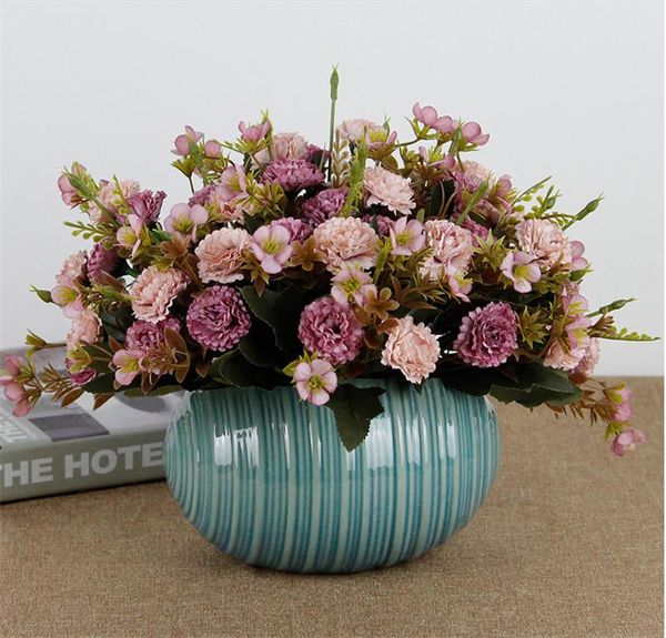 

decorative flowers & wreaths artificial flower potted bonsai green small fake ornaments for home garden decor party el 30cm