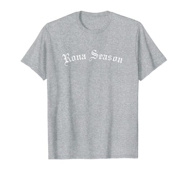 

rona season - old english style shirt, White;black