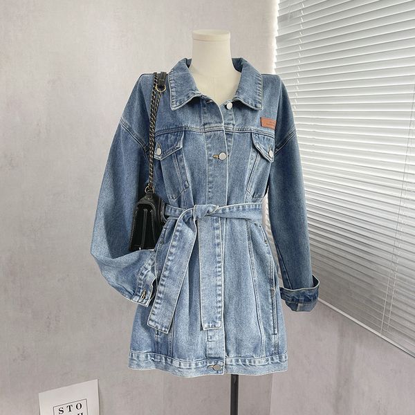 

women's jackets fashion autumn jacket coat long sleeve turn down collar denim chaqueta mujer 8e37, Black;brown