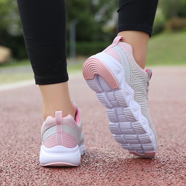 

outdoors womens sports running shoes breathable soft bottom casual ladies female students