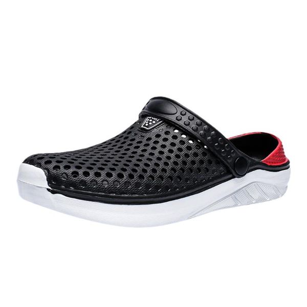 

slippers sagace men's slipper men womens flat breathable non-slip sandals flip flops casual beach shoe summer for, Black