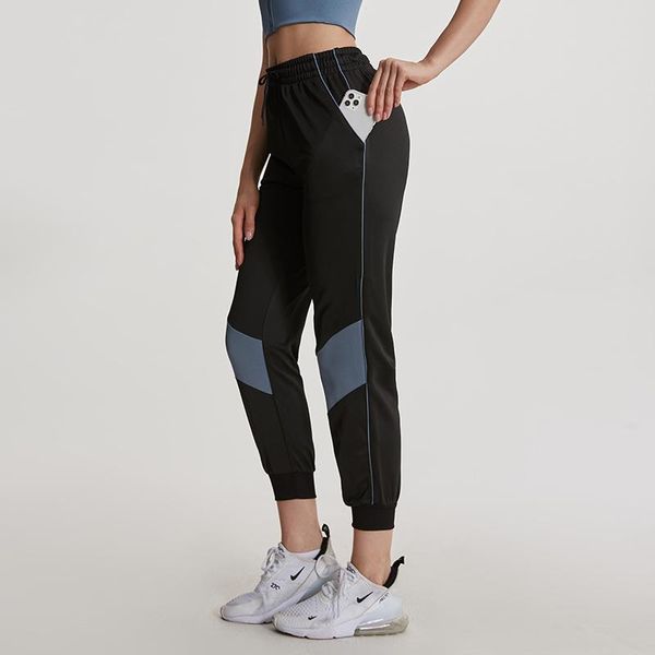 

running pants 2021 women casual fitness sweatpants quick dry exercise loose elastic waist sports baggy ankle-length trousers, Black;blue
