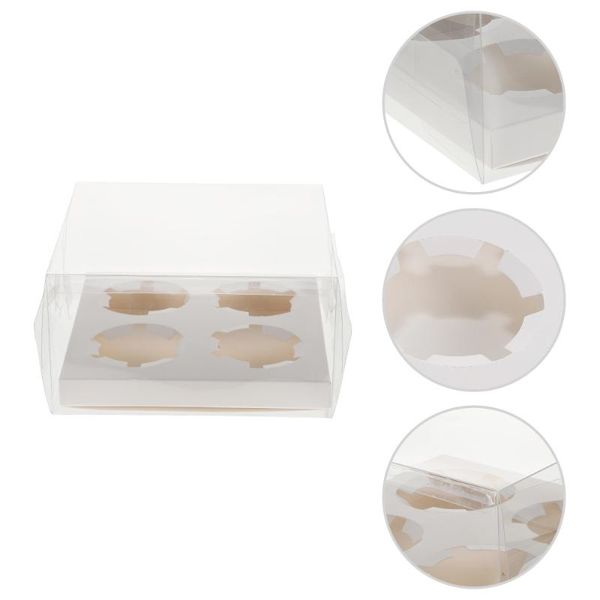 

gift wrap 10pcs disposable transparent dessert cake boxes portable packaging
