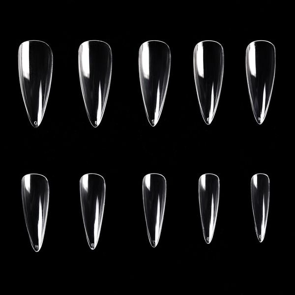 Kads 500 pcs sem curta curta stiletto dicas falsas s manicure nail art decoração extensão ferramentas com gel