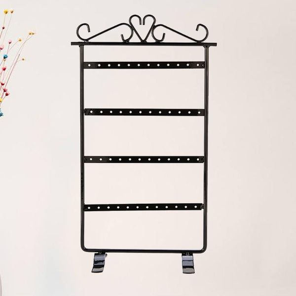 

jewelry pouches, bags 1pc 48-hole earrings shelf delicate creative ear display rack iron storage holder organizer, Pink;blue