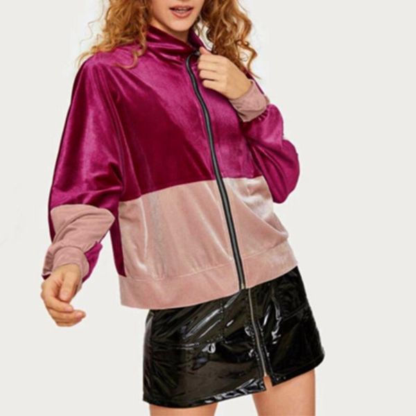 

women's jackets women autumn fashion jacket hooded basic casual thin windbreaker female outwear coat#3, Black;brown